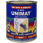 Barvy A Laky Hostivař Industrol Unimat S2075 vrchní barva na dřevo a kov, 1000 bílá, 600 ml