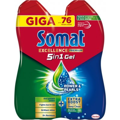 Somat Excellence Duo gel do myčky Anti-Grease 76 dávek – Hledejceny.cz