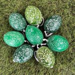 Ručně malované velikonoční vejce na zavěšení, 1ks – Sleviste.cz