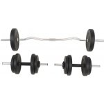 VidaXL Sada činek barbell a dumbbell, 30 kg – Zboží Mobilmania