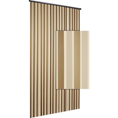 Závěs do dveří LINTEN HQ zlatá/krémová 90x220 cm – Sleviste.cz