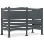 CoverTech Kryt pro 2 120 l nebo 240 l odpadkové koše Halen antracitový – Zboží Dáma