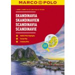 MARCO POLO Reiseatlas Skandinavien 1:250 000 / 1:650 000 mit Europa 1:4 500 000 – Zboží Mobilmania