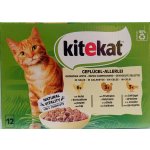 Kitekat Drůbeží hody s kuřecím masem krůtím drůbeží v želé 12 x 85 g – Hledejceny.cz