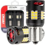 LED žárovky CANBUS PRO series 1156 BA15S P21W R10W R5W 24x3020 SMD FAN White 12V/24V AMIO-03721 – Hledejceny.cz