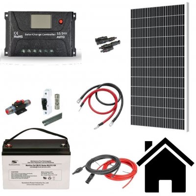 VSelektro solární sestava Strakonice 12V AKU 150Ah FVP 1×220Wp – Zboží Mobilmania