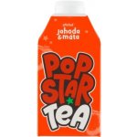 Popstar Tea ledový čaj s příchutí jahody a máty 0,5 l – Zboží Dáma
