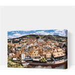 Painting Queens Výhled na město Český Krumlov 80 x 120 cm plátno na rámu – Sleviste.cz