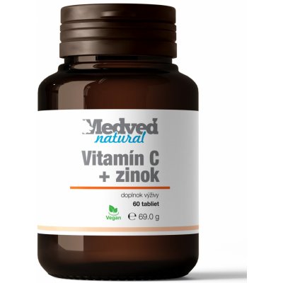 Medveď natural Vitamín C + zinok 60 tabliet – Zboží Mobilmania