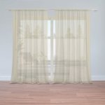 Sablio Záclony Písková: 2ks 150x250cm – Hledejceny.cz