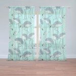 Sablio Záclony Plameňáci: 2ks 150x250cm – Hledejceny.cz
