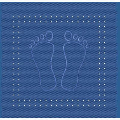 Kleine Wolke Foot modrá 36 x 72 cm 4388720005 – Zboží Mobilmania