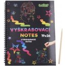 Škrábací  obrázek Wiky Vyškrabovací notes 6 listů