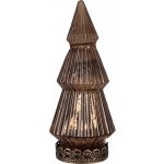 Měděný skleněný dekorační svítící stromek LED Tree Ø 7*16 cm Clayre & Eef – Hledejceny.cz