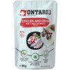 Kapsička pro kočky Ontario Cat chicken & crab 80 g