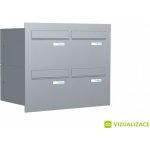 Poštovní schránka B-246 - pro zazdění s čelní deskou - lakovaná - RAL 8017 MAT. - HNĚDÁ ČOKOLÁDOVÁ – Hledejceny.cz