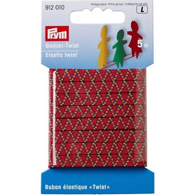 PRYM Skákací guma Gummy Twist pro děti, 6,5 mm, barevná, 5 m