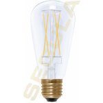 Segula 55298 LED rustika ST64 dlouhá vlákna čirá E27 5 W 35 W 400 Lm 2.200 K Čirá – Hledejceny.cz