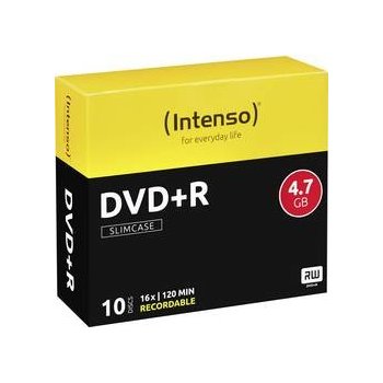 Intenso DVD+R 4,7GB 16x, slimbox, 10ks (4111652)