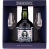 Rum Presidente Marti 19y 40% 0,7 l (dárkové balení 2 sklenice)