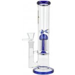 Super Heroes Skleněný bong s perkolací Straight Blue Ice+Pwrc. 25cm – Zboží Dáma