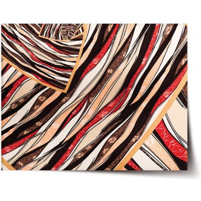 Sablio Plakát Pruhovaný motiv - 90x60 cm – Zbozi.Blesk.cz