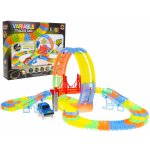 Majlo Toys Svítící autodráha s autíčkem na baterie 157 dílků Variable Tracks – Sleviste.cz