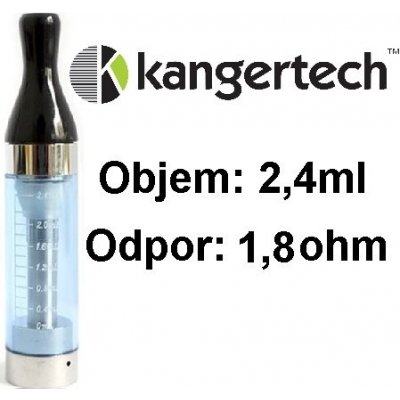 Kangertech CC/T2 Clearomizer 1,8ohm modrý 2,4ml – Zbozi.Blesk.cz