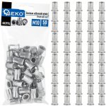 GEKO Nýtovací matice M10 (1,0–3,5) hliníkové, 50 ks - G02911J – Hledejceny.cz