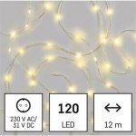 Emos D3AW15 LED drop řetěz 12 m venkovní i vnitřní teplá bílá časovač – Zboží Dáma