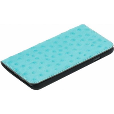 Pouzdro Tellur Book case Ostrich Genuine Leather iPhone 7 turquoise – Zbozi.Blesk.cz