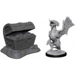 WizKids D&D Nolzur's Marvelous Miniatures - Bronze Dragon Wyrmling & Pile of Sea found Treasure – Zboží Živě