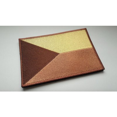 Vyšívaná vlajka na suchý zip Česká republika TA® 13 cm x 9 cm – Písková – Sleviste.cz