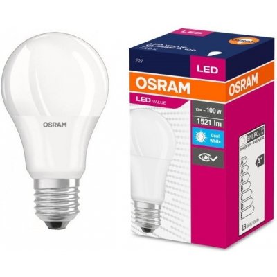 Osram LED žárovka CLA FR E27 14W 100W denní bílá 4000K – Zboží Mobilmania