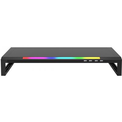 Marvo Podstavec pod monitor DZ-01 4x USB Hub 2.0 černý plast 20 kg nosnost Rainbow podsvícení – Zboží Mobilmania