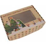 Cake Star Vánoční krabice kraftová se stromečky (25 x 17 x 7 cm) – Hledejceny.cz