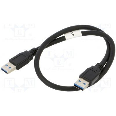 Lanberg CA-USBA-30CU-0005-BK USB-A M / M 3.0, 0.5m, černý – Zboží Živě