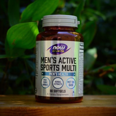 NOW Men's Active Sports Multivitamin 90 softgel kapslí