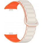 Drakero Silikonový řemínek Magnetica bílo-oranžový pro Xiaomi Redmi 4 a Xiomi Smart Band 8,9 Pro 10514 – Sleviste.cz