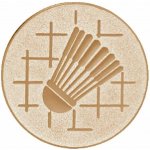 Emblém 25mm "Badminton" bronzový 1062507-3 – Zboží Mobilmania