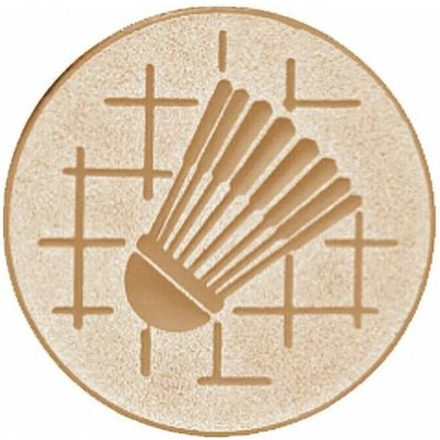 Emblém 25mm "Badminton" bronzový 1062507-3 – Zboží Mobilmania