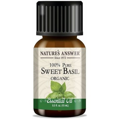 Nature's Answer vonný olej Bio Sweet basil 15 ml – Hledejceny.cz