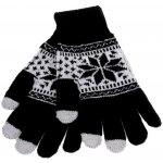 TopStar rukavice na mobilní telefon Snowflake černé 46236 – Sleviste.cz