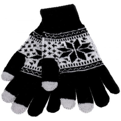 TopStar rukavice na mobilní telefon Snowflake černé 46236 – Sleviste.cz