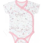 Baby Service Body kr. rukáv zavinovací Městečko Růžová – Zboží Mobilmania