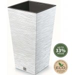 Prosperplast Květináč FURU SQUARE 24 cm bílý – Zboží Dáma