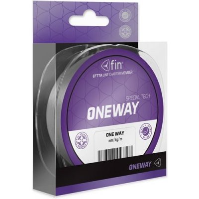 FIN šňůra One Way šedá 125m 0,12mm 6,4lb – Zboží Mobilmania