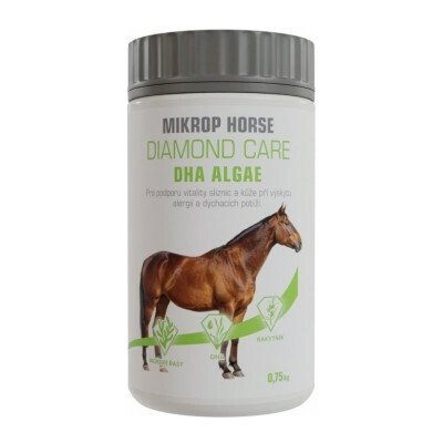 MIKROP Horse Diamond Care DHA ALGAE doplňkové krmivo pro koně 0,75 kg – Zbozi.Blesk.cz