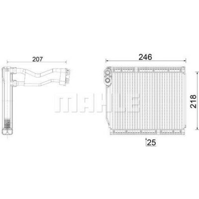 MAHLE Výparník klimatizace MAO AE 161 000P – Zbozi.Blesk.cz