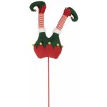 Clayre & Eef Veliký vánoční zápich nohy skřítek Elf - 22*10*80 cm - Clayre & Eef – Hledejceny.cz